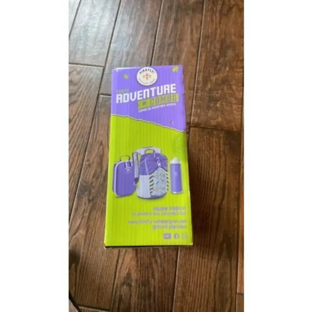 Firefly Outdoor Gear Youth Adventure Combo Purple Backpack Lunch Box 16oz Bottle